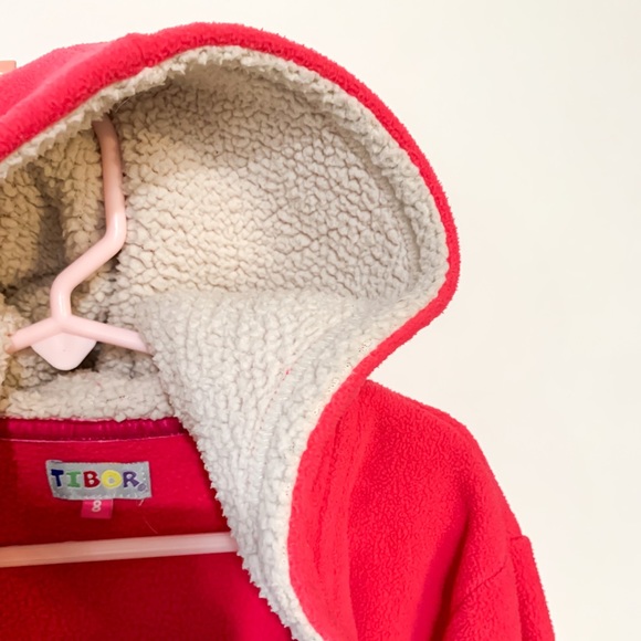 Girls pink fleece jacket size 8 - Picture 5 of 12